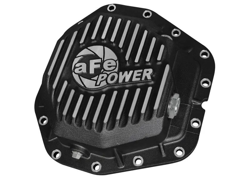 Afe Power Rear Diff Cover Black W/Machined Fins 17 Ford F-350/F-450 6.7L (Td) Dana M300-14 (Dually) 1