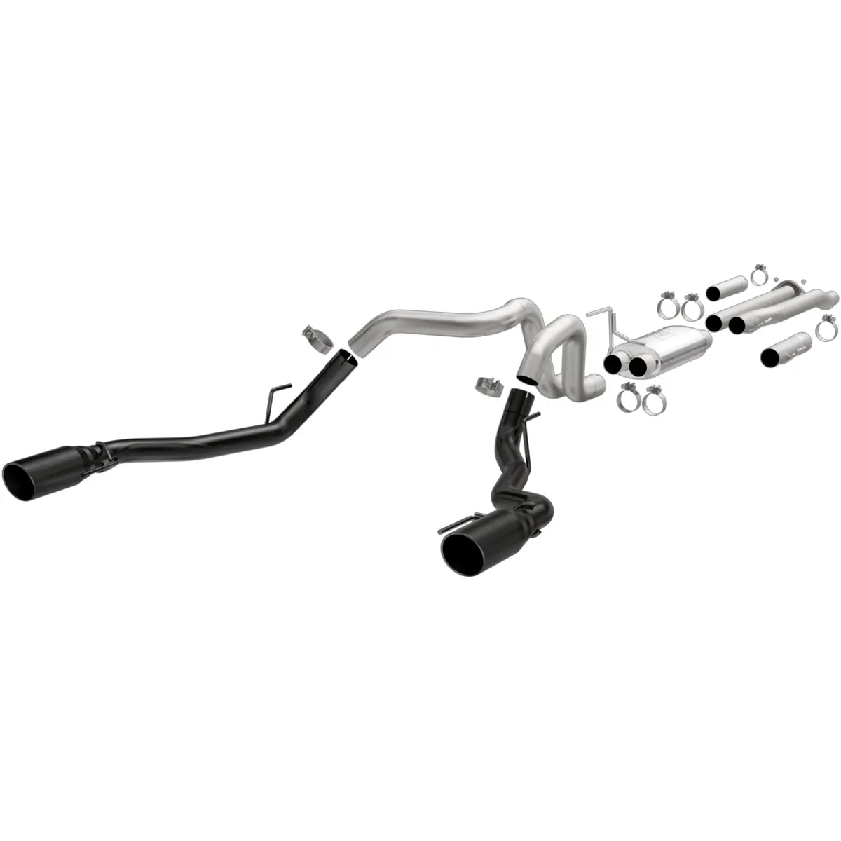 Street Series Black Cat-Back System 1