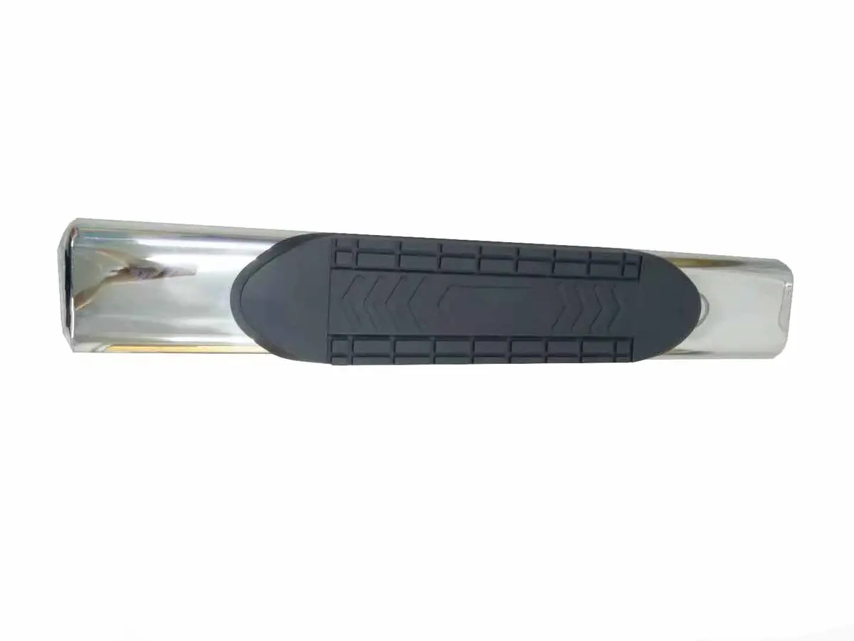 G5005  -  Sample Of 6 Inch Oval Polished Stainless Steel And Black Side Bars 1