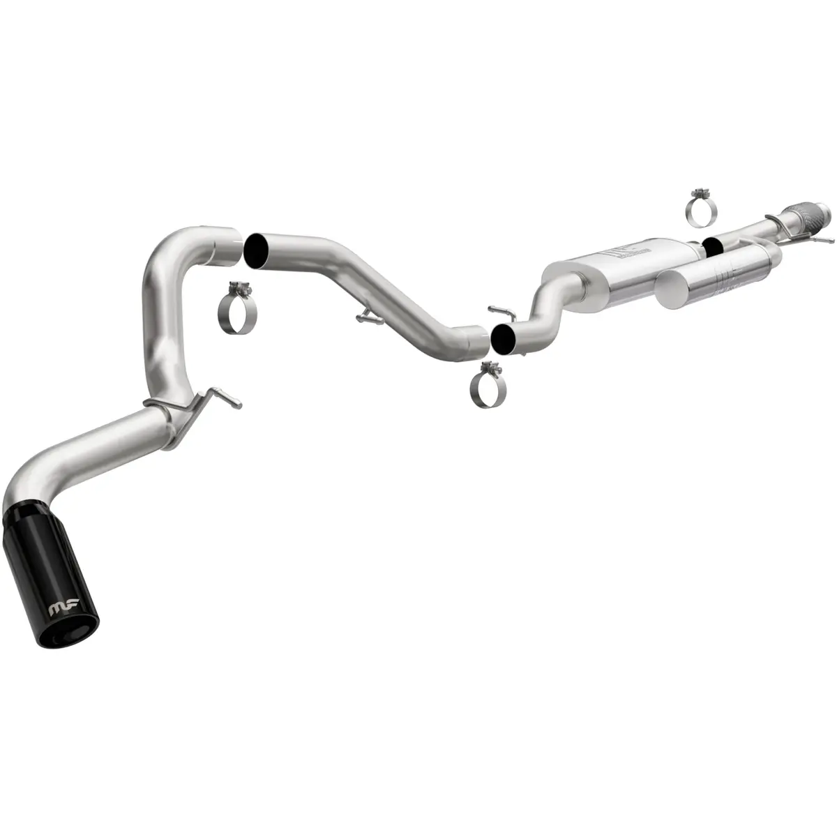Street Series Black Chrome Cat-Back System 1