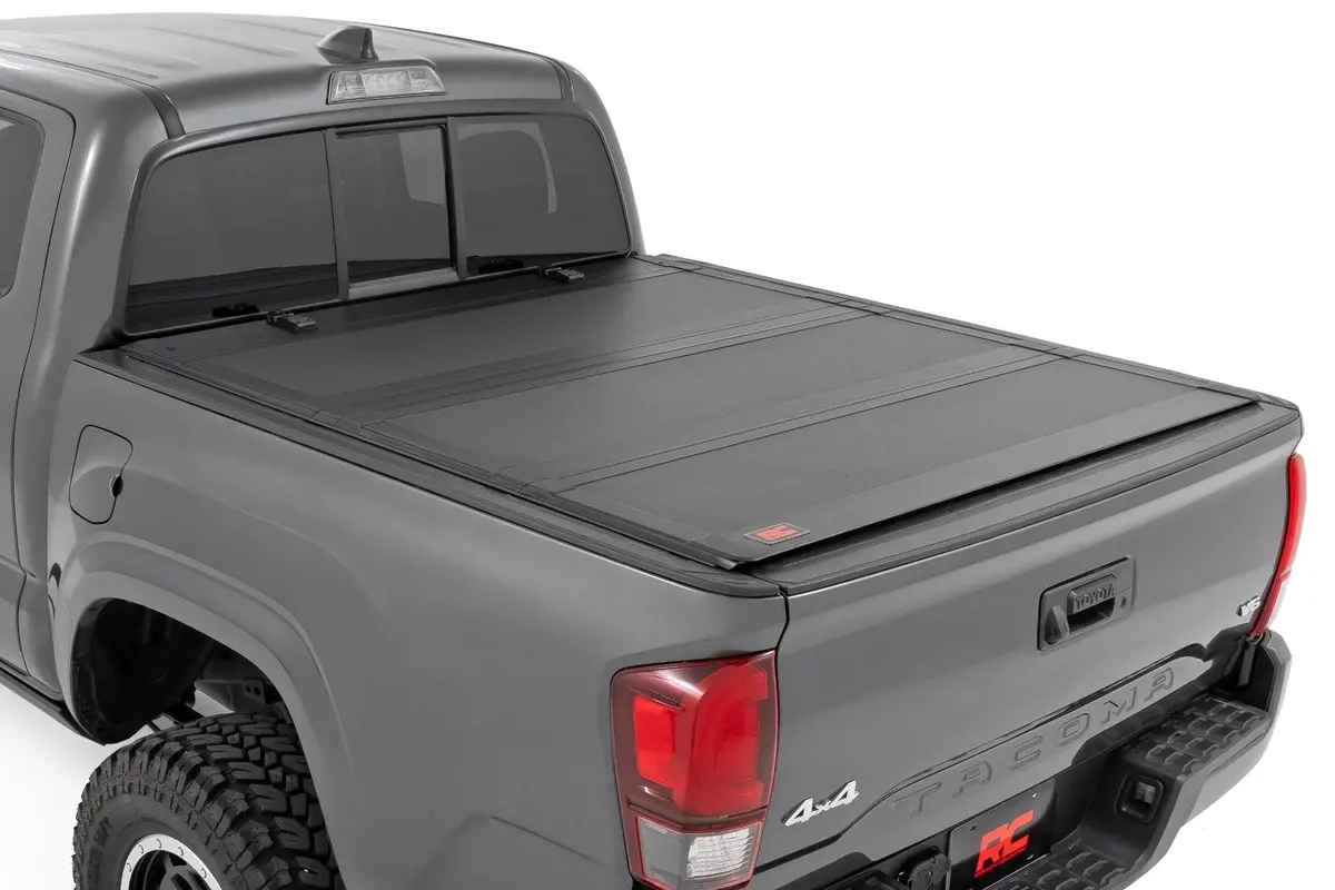 49420500  -  Hard Tri-Fold Flip Up Bed Cover - 5' Bed - Toyota Tacoma 2Wd/4Wd (2016-2023) 1