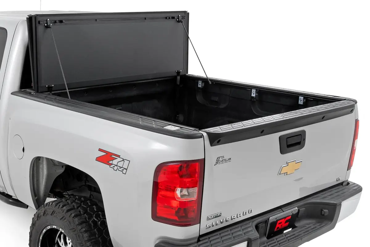 49113551 - Hard Tri-Fold Flip Up Bed Cover - 5'9" Bed - Chevy/Gmc 1500 (07-13) 2