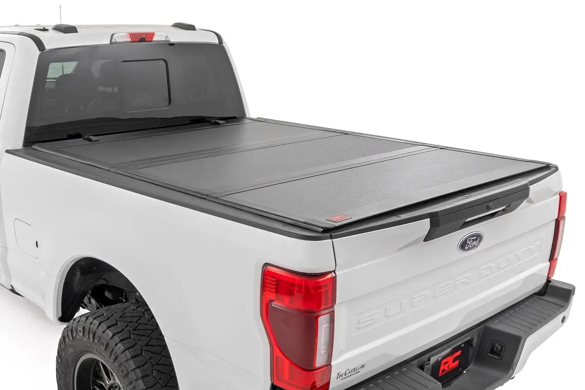 49220651  -  Hard Tri-Fold Flip Up Bed Cover 1