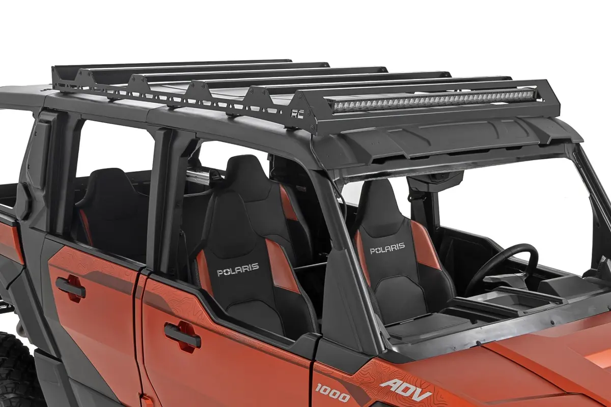 93172  -  Roof Rack - 40" Black Single Row - Polaris Xpedition Adv 5 1