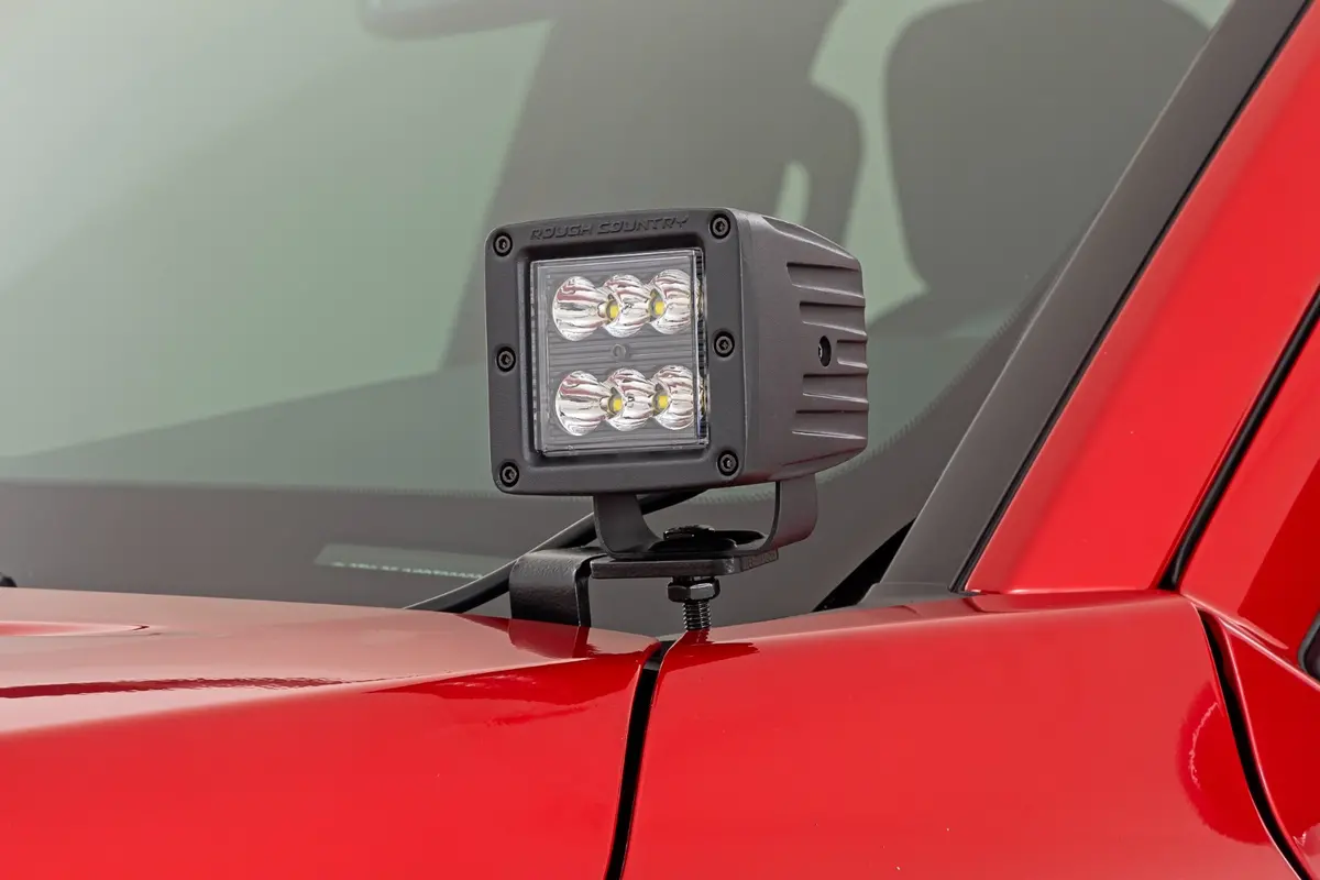 72102  -  Led Light Kit - Ditch Mount - 2" Black Pair - Flood - Toyota Tacoma (24-25) 1