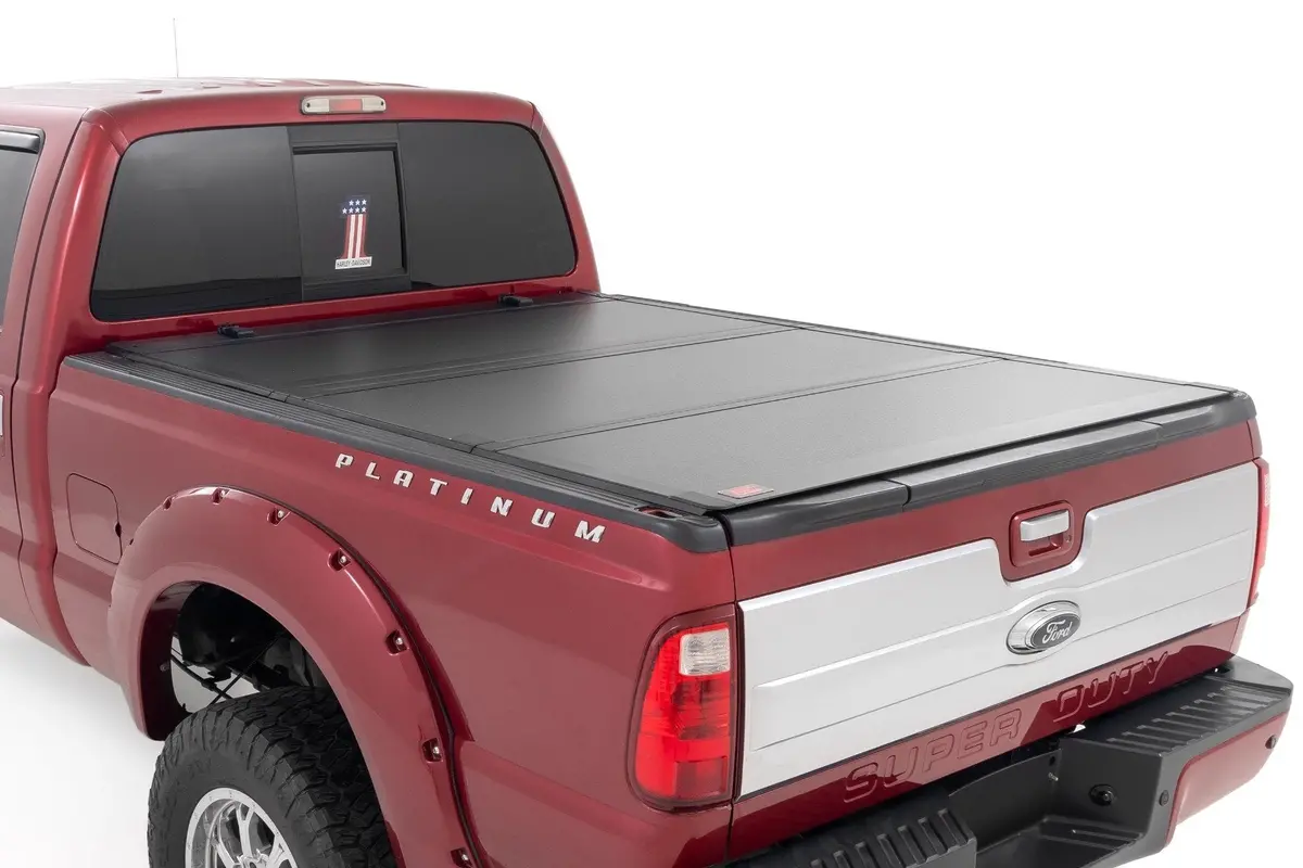 49214651  -  Hard Tri-Fold Flip Up Bed Cover 1