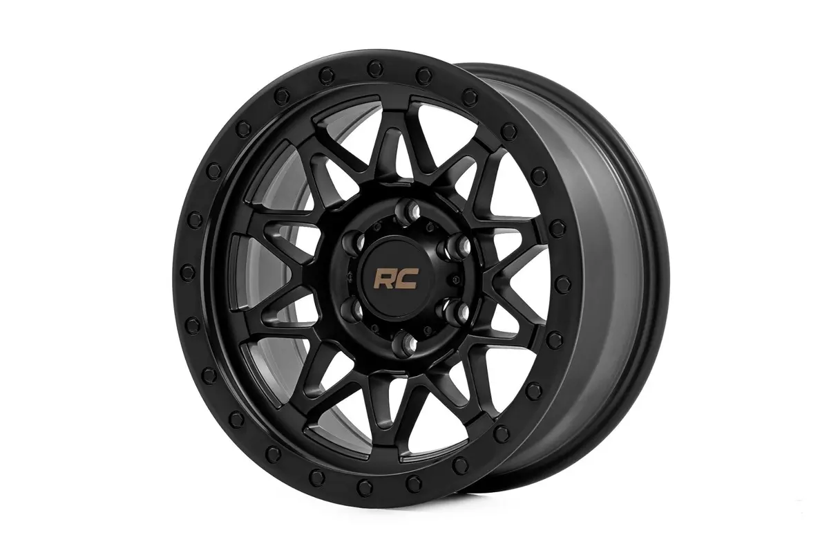 78170913B  -  Rough Country 78 Series Wheel/Simulated Beadlock/Black/17X8.5/5X4.5/+0Mm 1