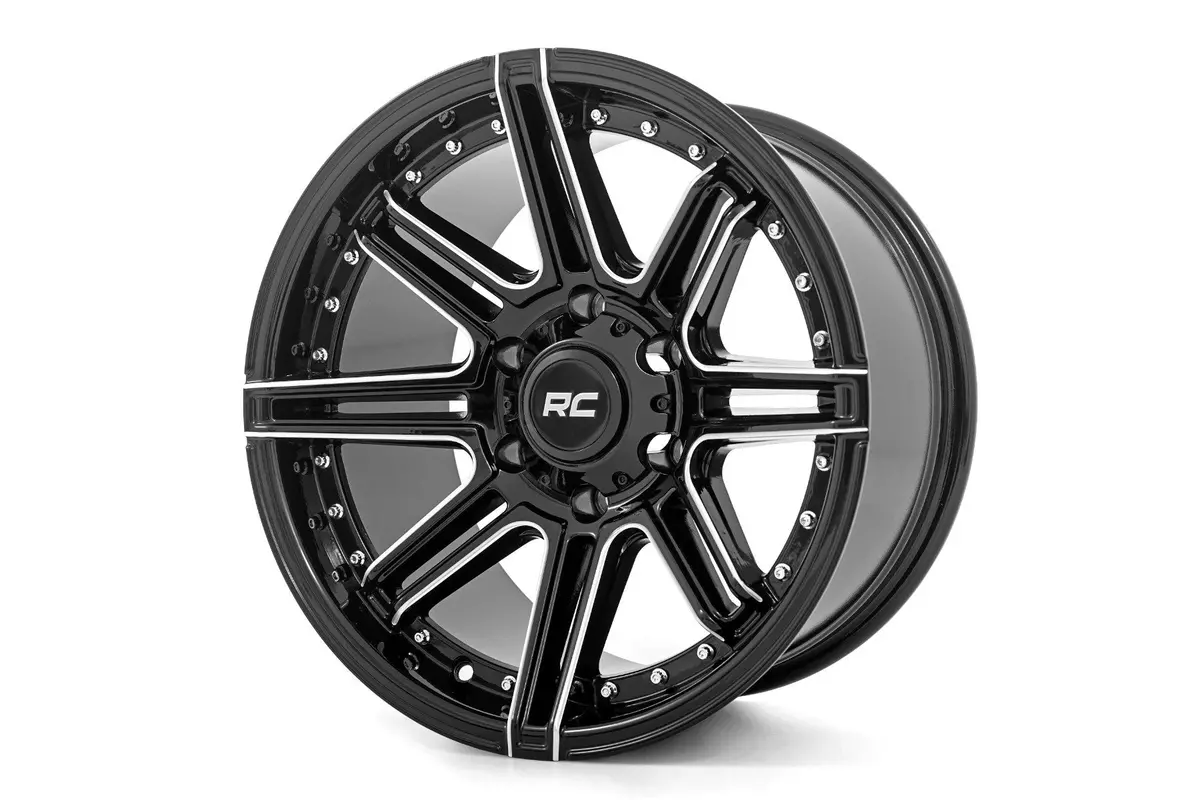 88170012  -  Rough Country 88 Series Wheel/One-Piece/Gloss Black/17X9/6X5.5/+0Mm 1