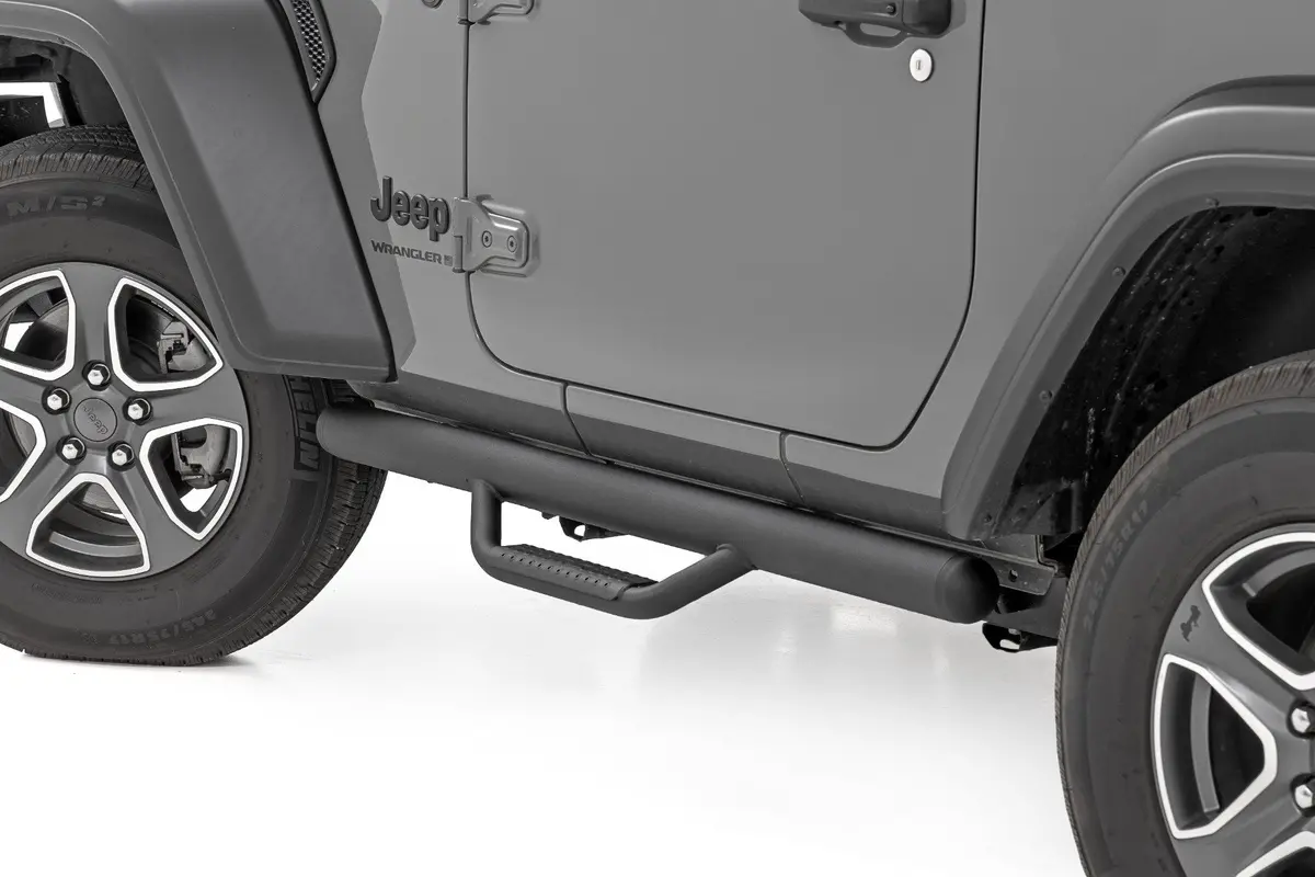 Rcj1846b  -  Nerf Steps - Full Length - 2 Door - Jeep Wrangler Jl 4Wd (2018-2025) 1