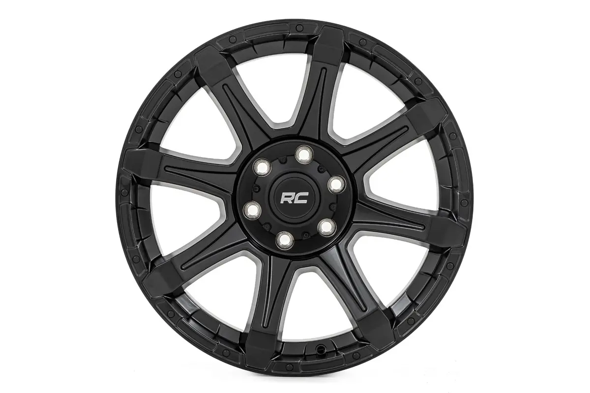 81200917A  -  Rough Country 81 Series Wheel/One-Piece/Semi Gloss Black/20X9/6X135/0Mm 1