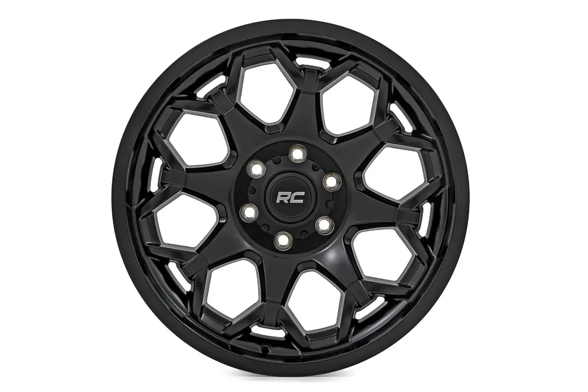 80201813 - Rough Country 80 Series Wheel/One-Piece/Semi Gloss Black/20X10/5X5/-19Mm 2