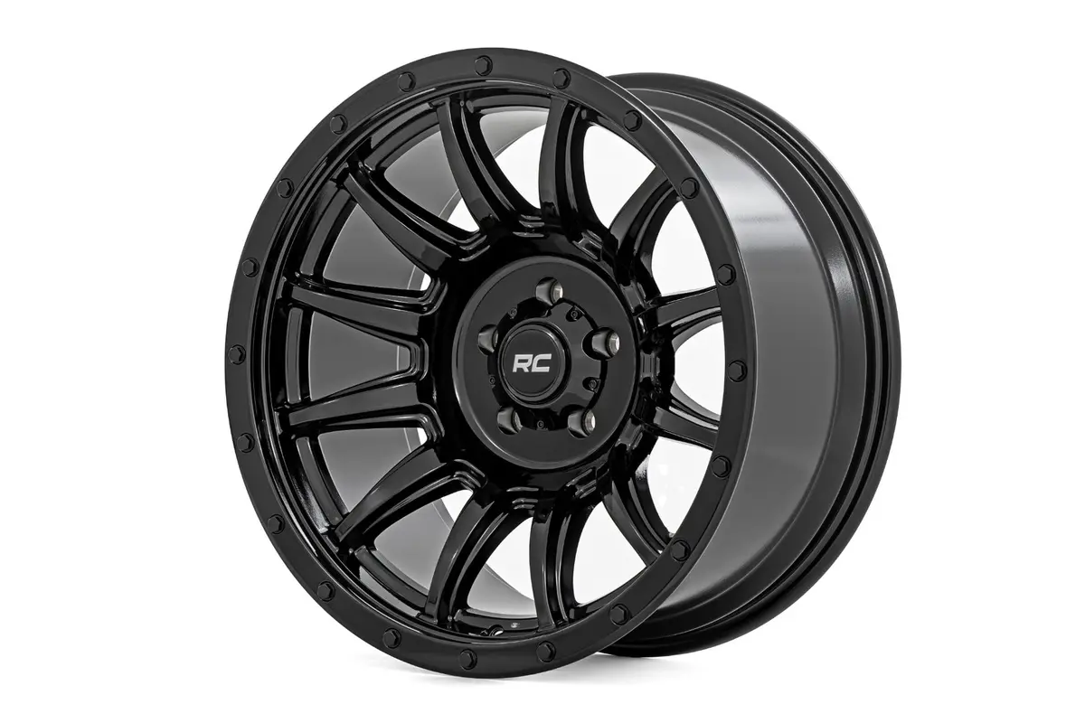 90201811B  -  Rough Country 90 Series Wheel/One-Piece/Gloss Black/20X10/8X170/-19Mm 1
