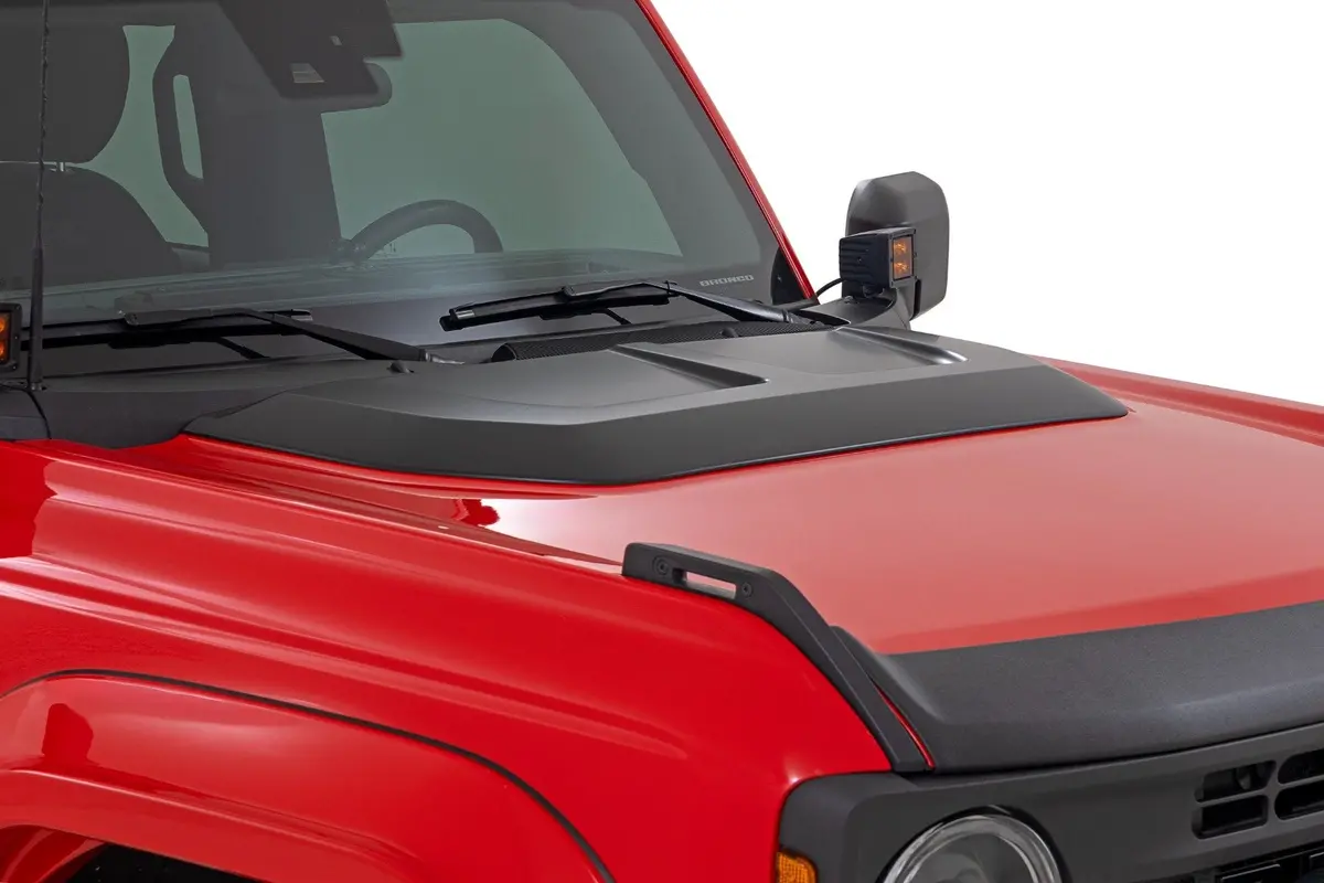 Hs30020  -  Hood Scoop - Flat Black - Ford Bronco 4Wd (2021-2025) 1