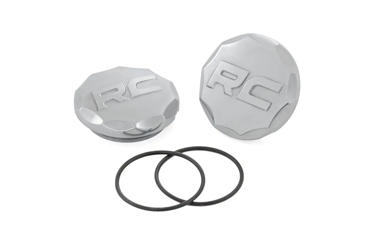 81178  -  Polished Aluminum Ball Joint Caps - Pair - Rough Country Control Arms 1