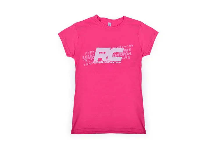 84069 - Rough Country T-Shirt - Women Fts Fit - Pink - Size L 1