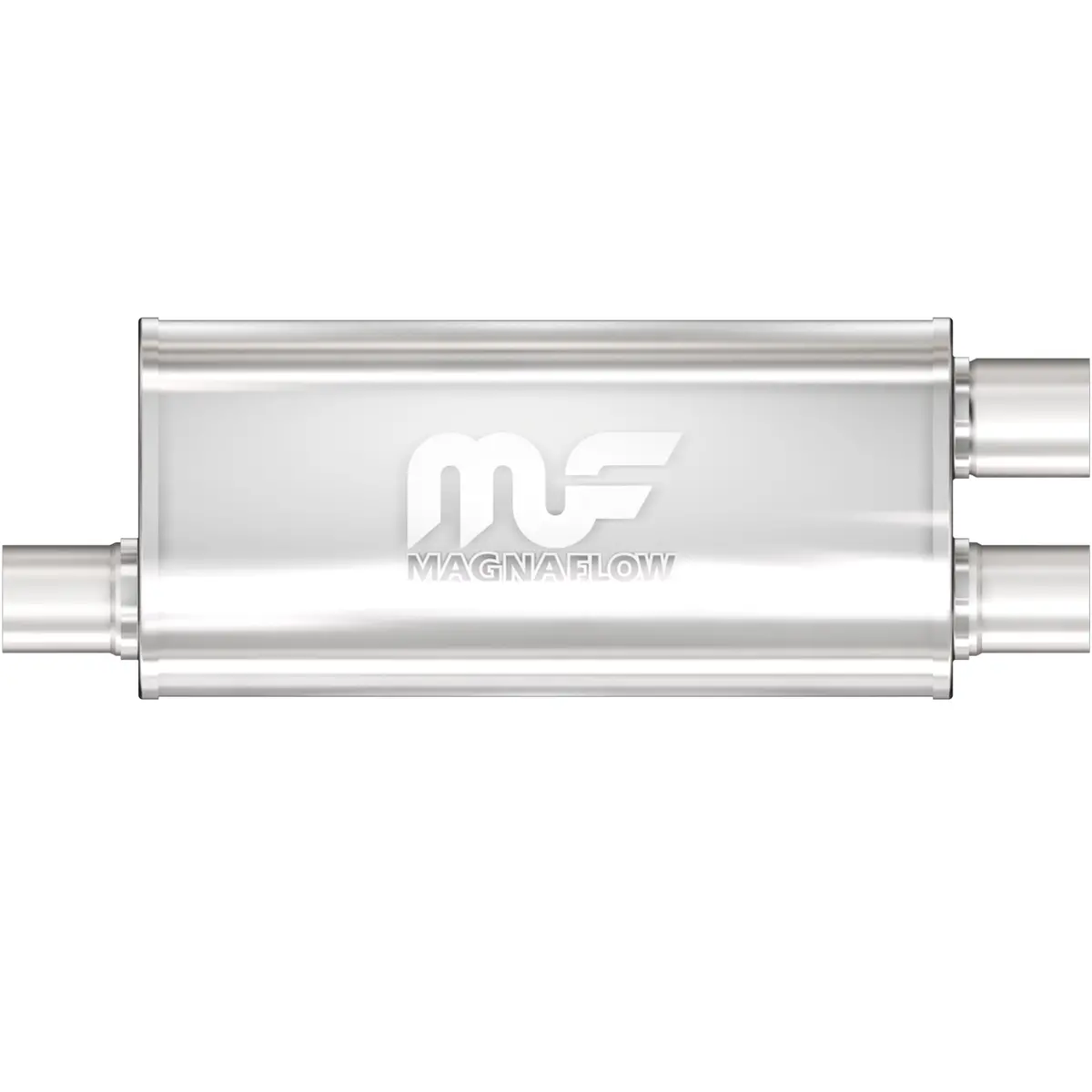 14267  -  Straight-Through Performance Muffler; 3/2.5In. Offset/Dual;  5X18x8 Body 1