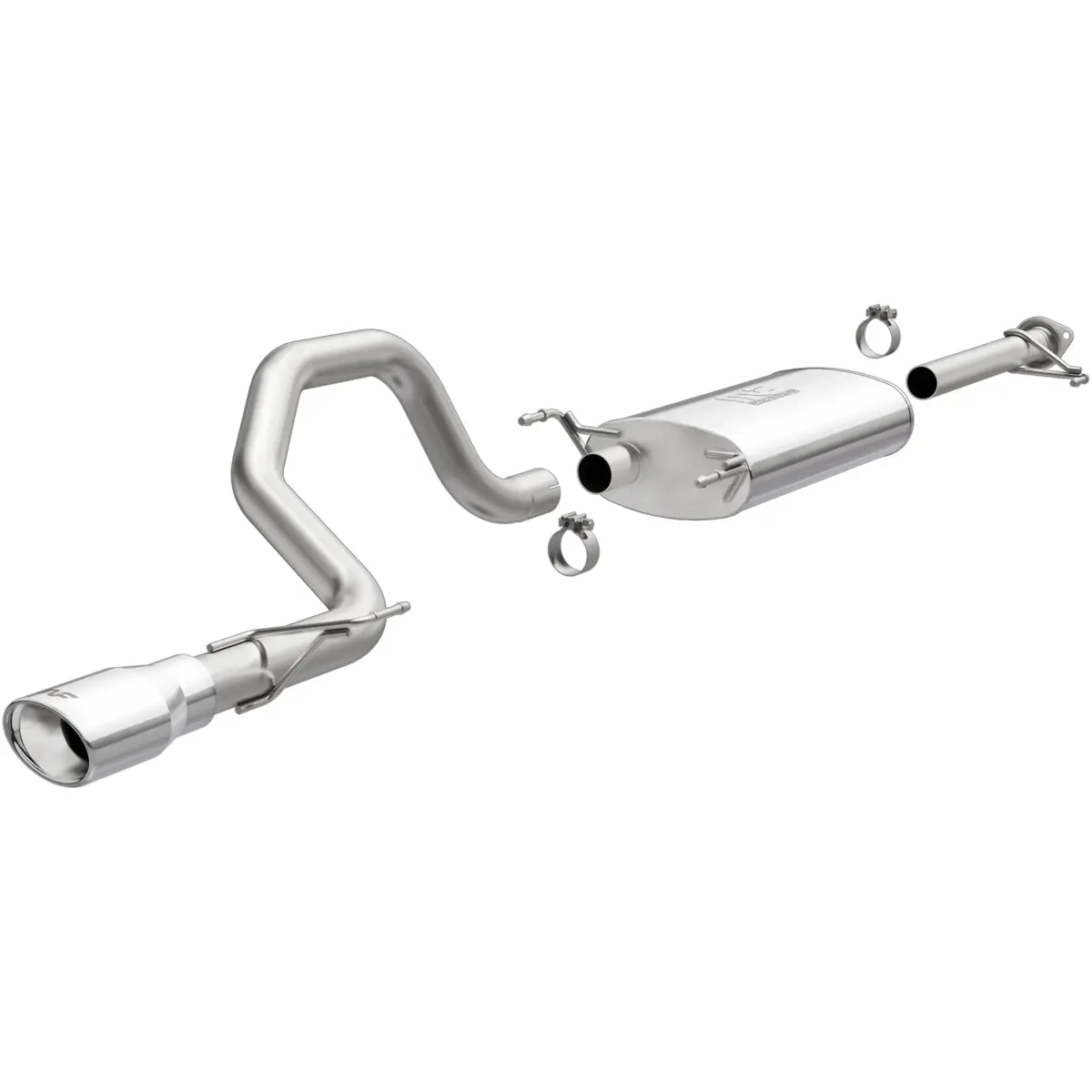 Street Series Stainless Cat-Back System 1