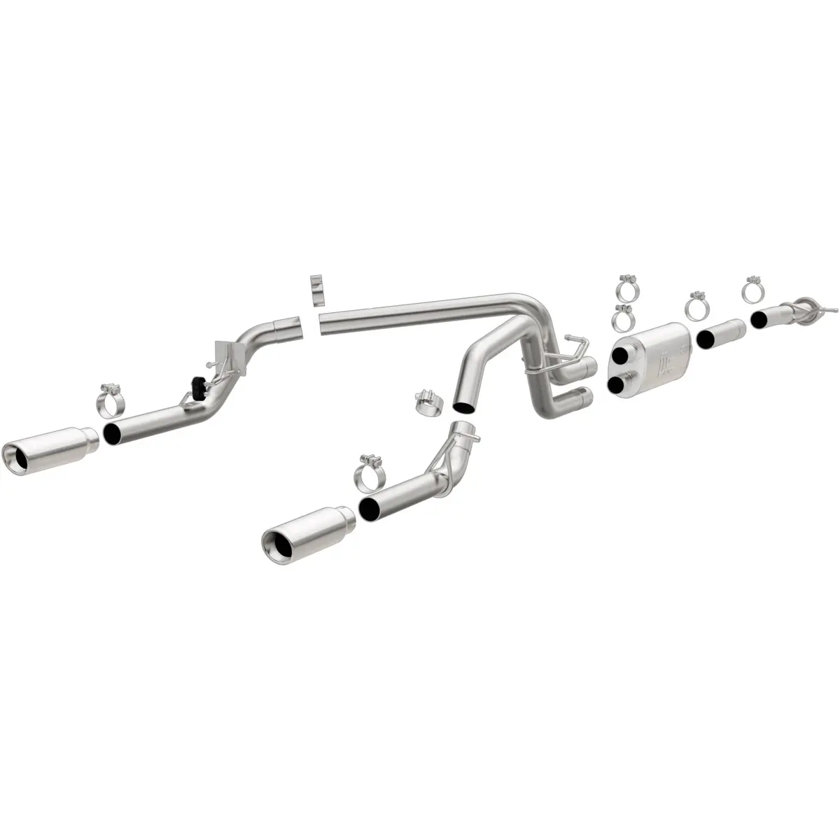 Street Series Stainless Cat-Back System 1