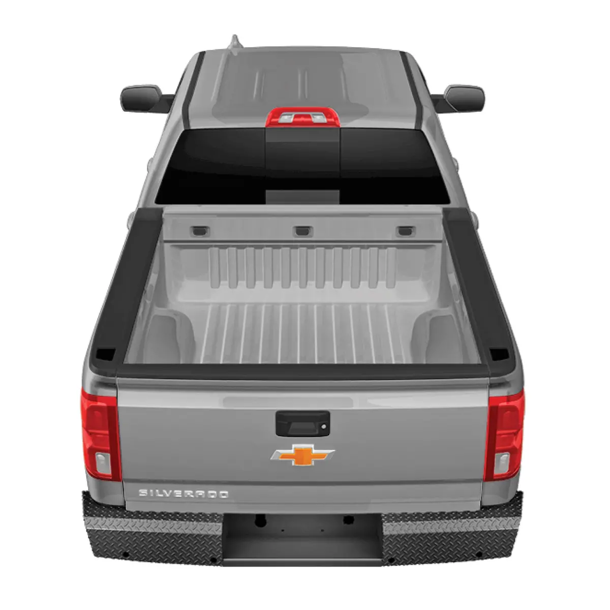 Fx1013  -  One Piece Direct Fit W/Factory Hitch Pwdr Ctd Black Steel W/Gloss Black Tread 1
