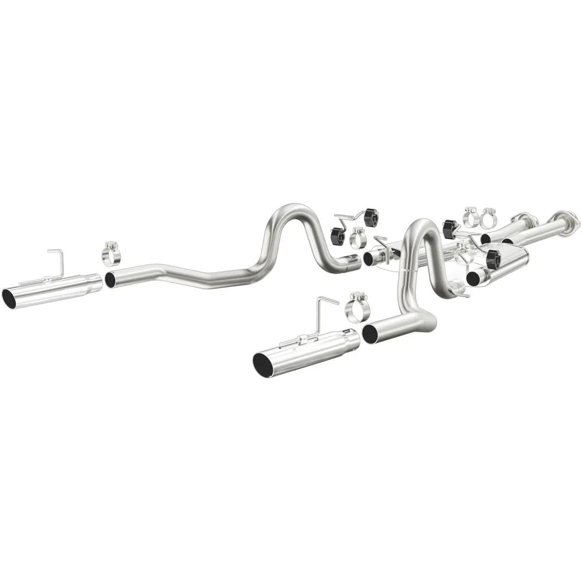 Street Series Stainless Cat-Back System 1