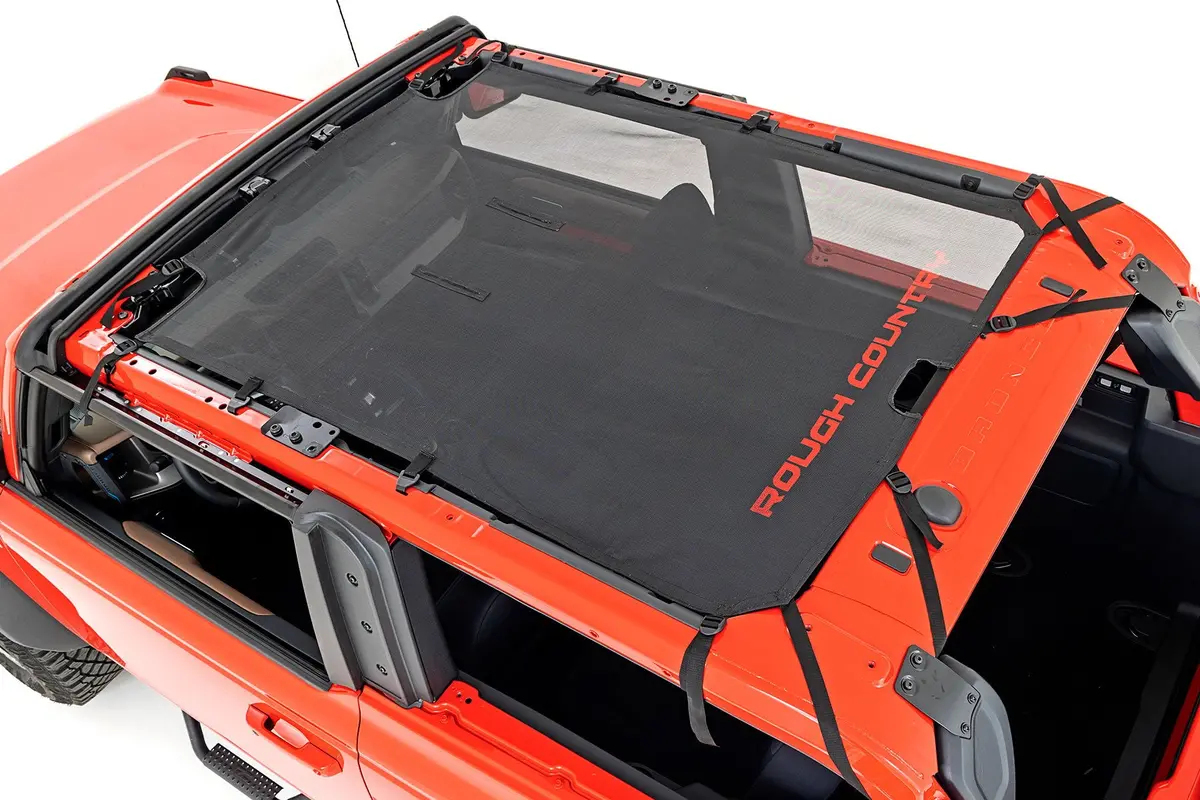 85116  -  Mesh Bikini Top Plus - Black - Ford Bronco 4Wd (2021-2025) 1
