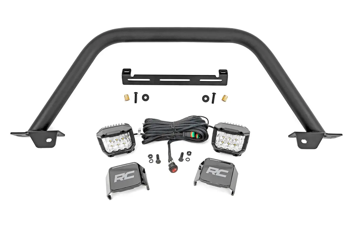 51114  -  Safari Bar - 3" Osram (Pair) - Wide - Oe Modular Steel - Ford Bronco (21-25) 1