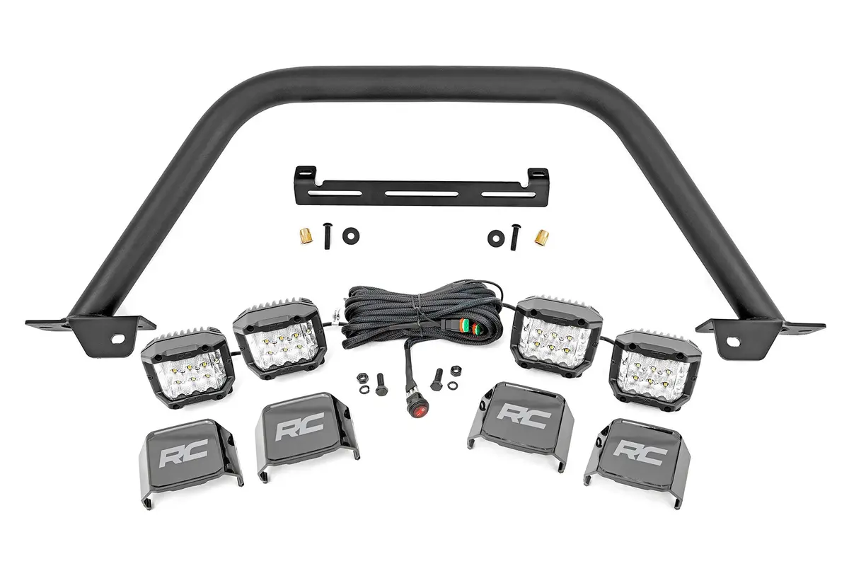 51115  -  Safari Bar - 3" Osram (Quad) - Wide - Oe Modular Steel - Ford Bronco (21-25) 1