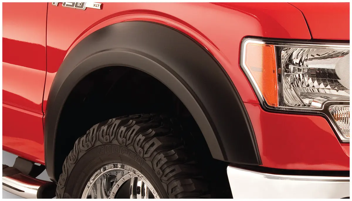 22003-11  -  Extend-A-Fender Flares Black Smooth Finish 2-Piece Front 1