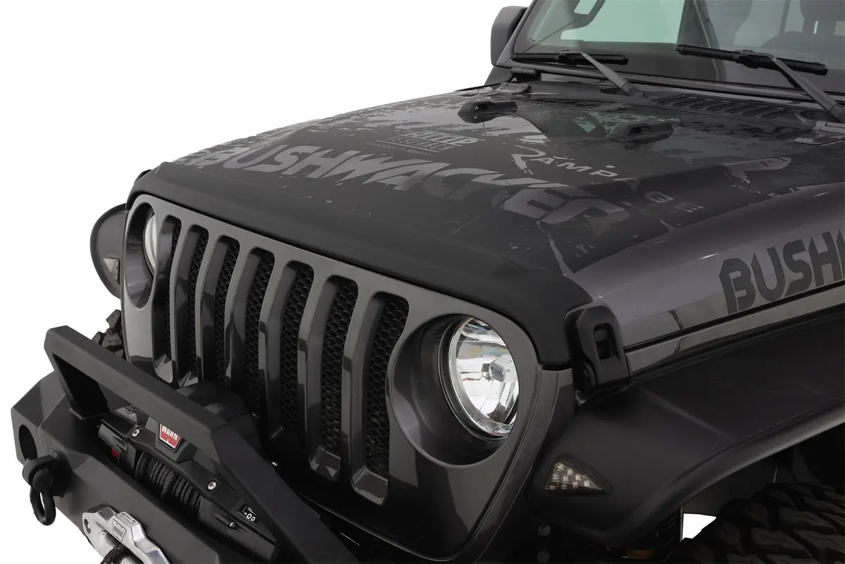 14093  -  Trail Armor Hood Stone Guard Black Textured Finish , 1-Piece 1