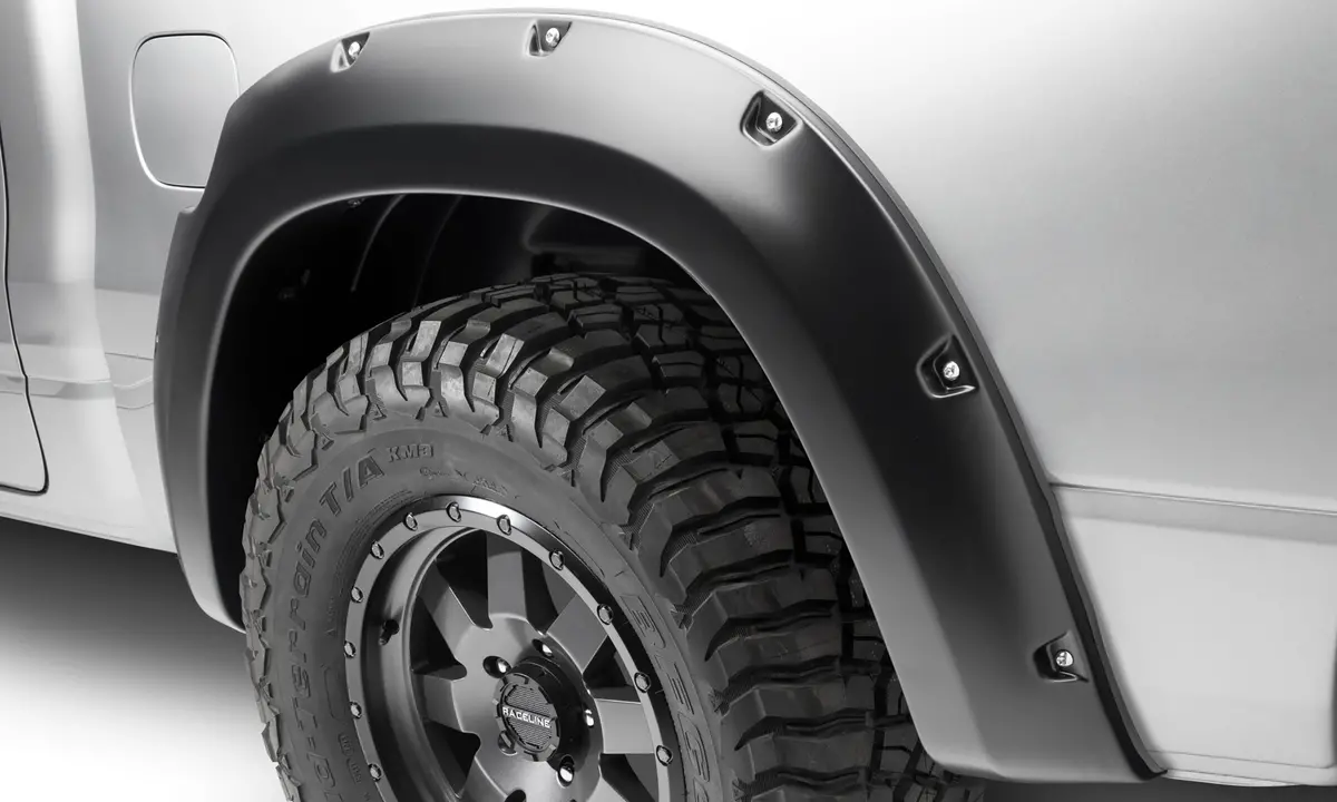 50054-02  -  Pocket/Rivet Style Fender Flares Black Smooth Finish 2-Piece Rear 1