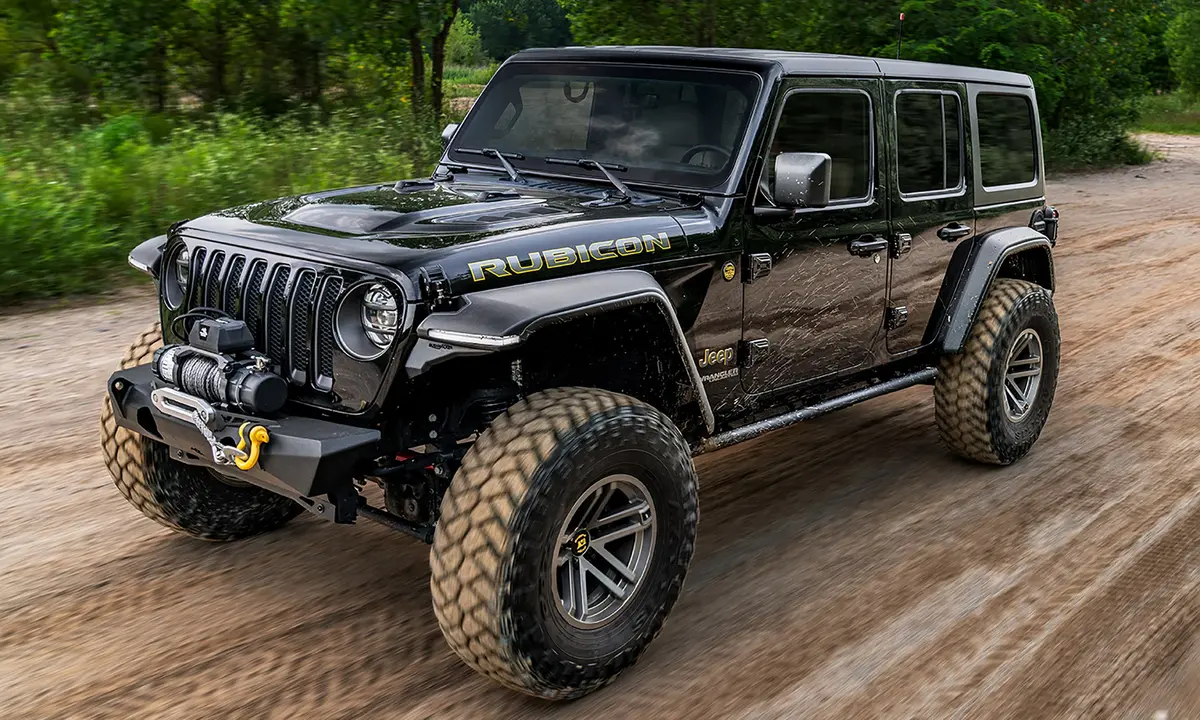 11950-07  -  Hyperform Flat Style Fender Flares Black Textured Finish 4-Piece Set 1
