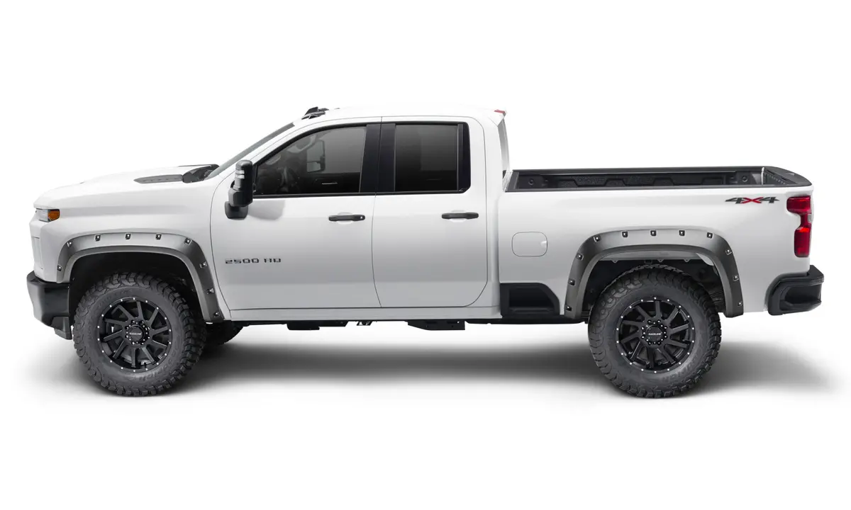 40982-02  -  Pocket/Rivet Style Fender Flares Black Textured Finish 4-Piece Set 1