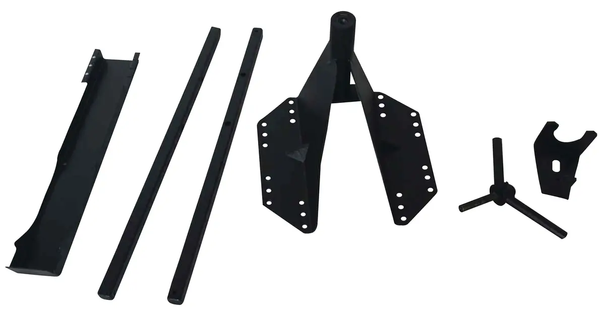 J035t  -  Tailgate Mounted 36 In Max Tire Size Textured Black Steel W/3Rd Brak Light Reloc 1