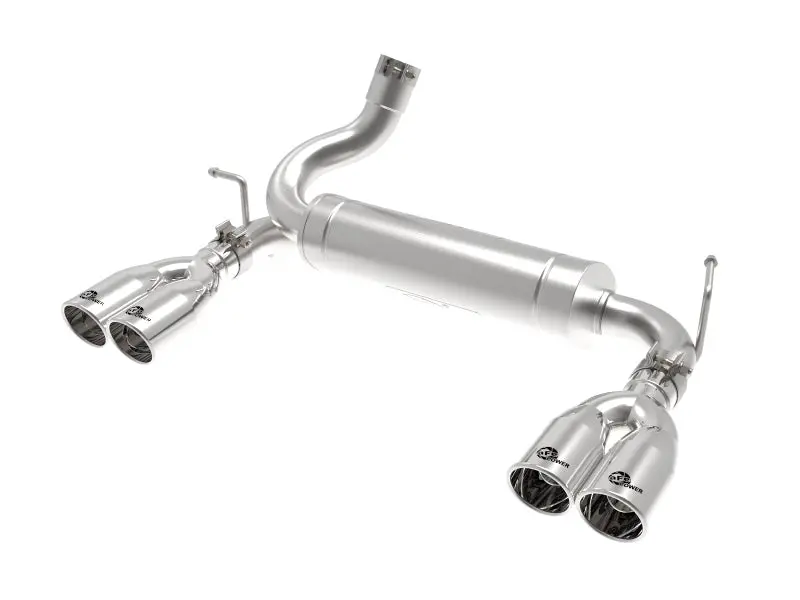 Afe Rebel Series 2.5In 409 Ss Axle-Back Exhaust Polished 07-18 Jeep Wrangler (Jk) V6-3.6L/3.8L 1