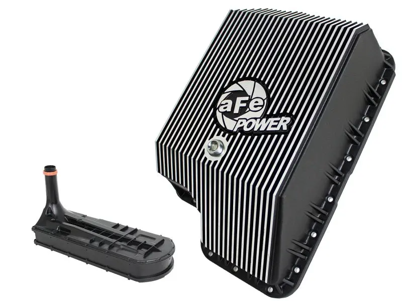 Afe Transmission Pan (Black); Ford Diesel Trucks 03-10 V8-6.0/6.4L (Td) 1