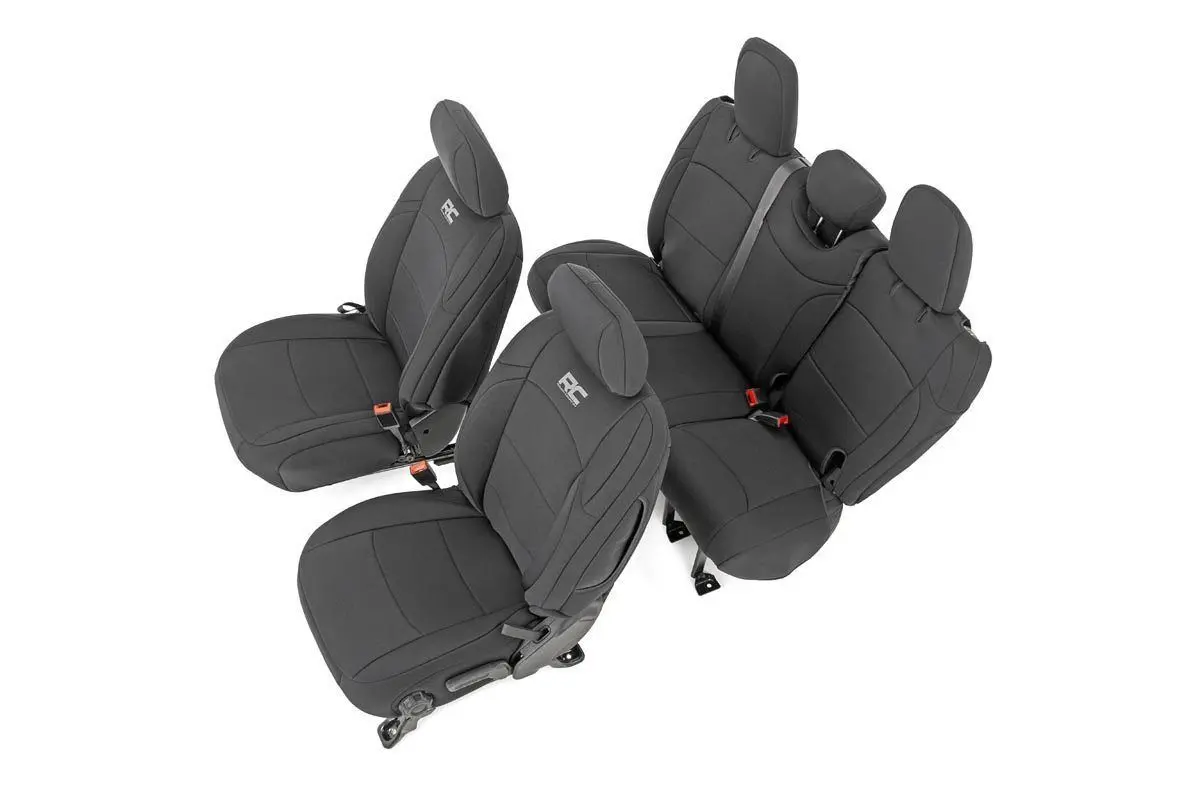 91012  -  Seat Covers - Front And Rear W/ Armrest - Jeep Wrangler Unlimited 4Wd (18-25) 1