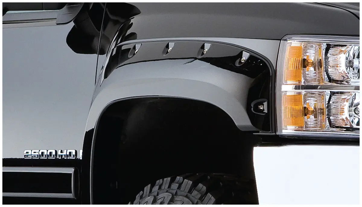 20043-02  -  Cut-Out Fender Flares Black Smooth Finish 2-Piece Front 1