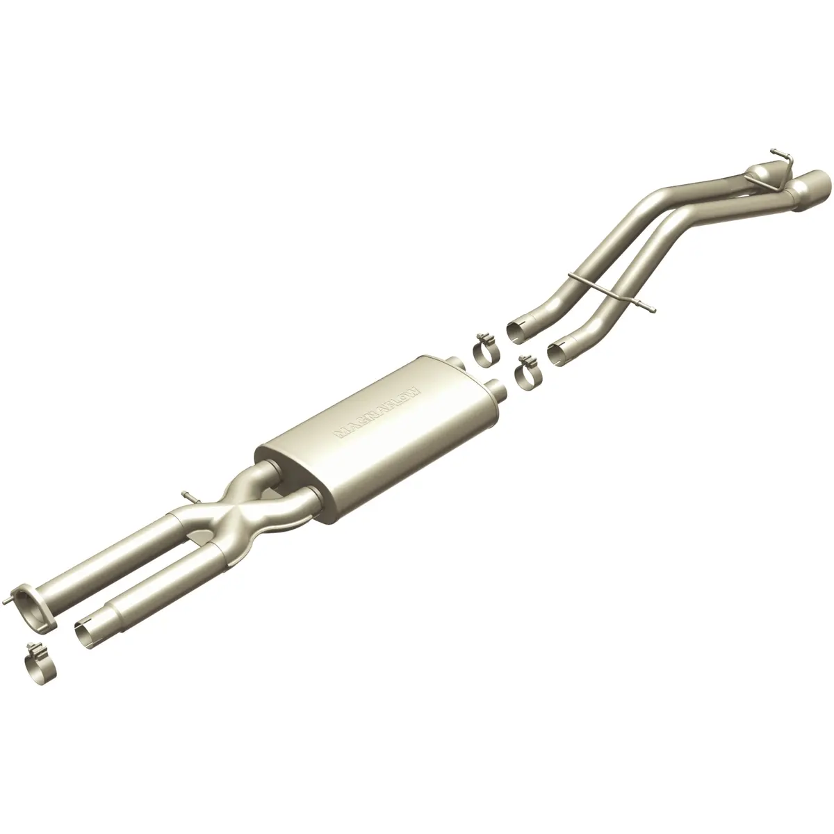 Street Series Stainless Cat-Back System 1