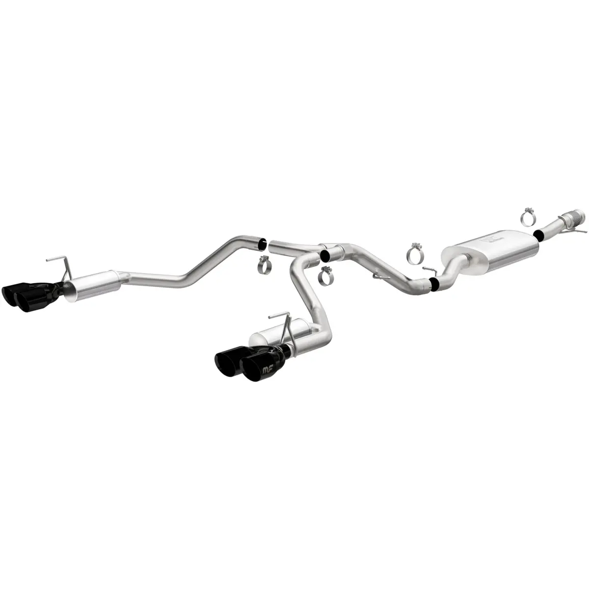 Street Series Black Chrome Cat-Back System 1