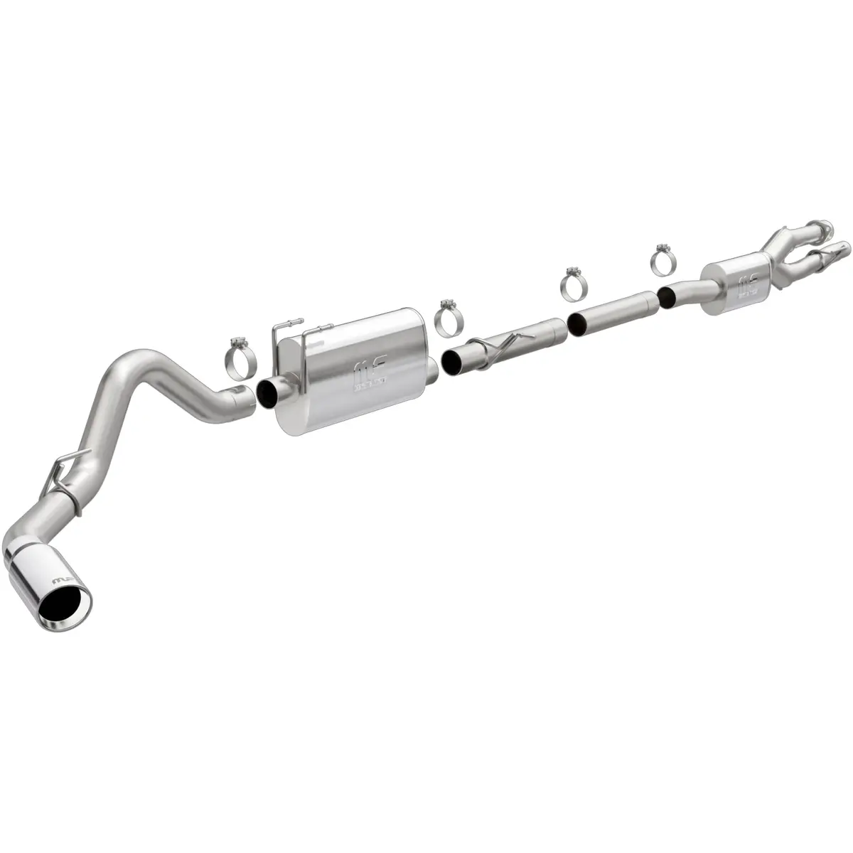 Street Series Stainless Cat-Back System 1