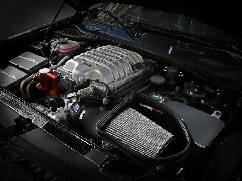 Afe 19-23 Dodge Challenger Hellcat V8-6.2L Magnum Force Stage2 Cold Air Intake System W/Pro Dry S 2