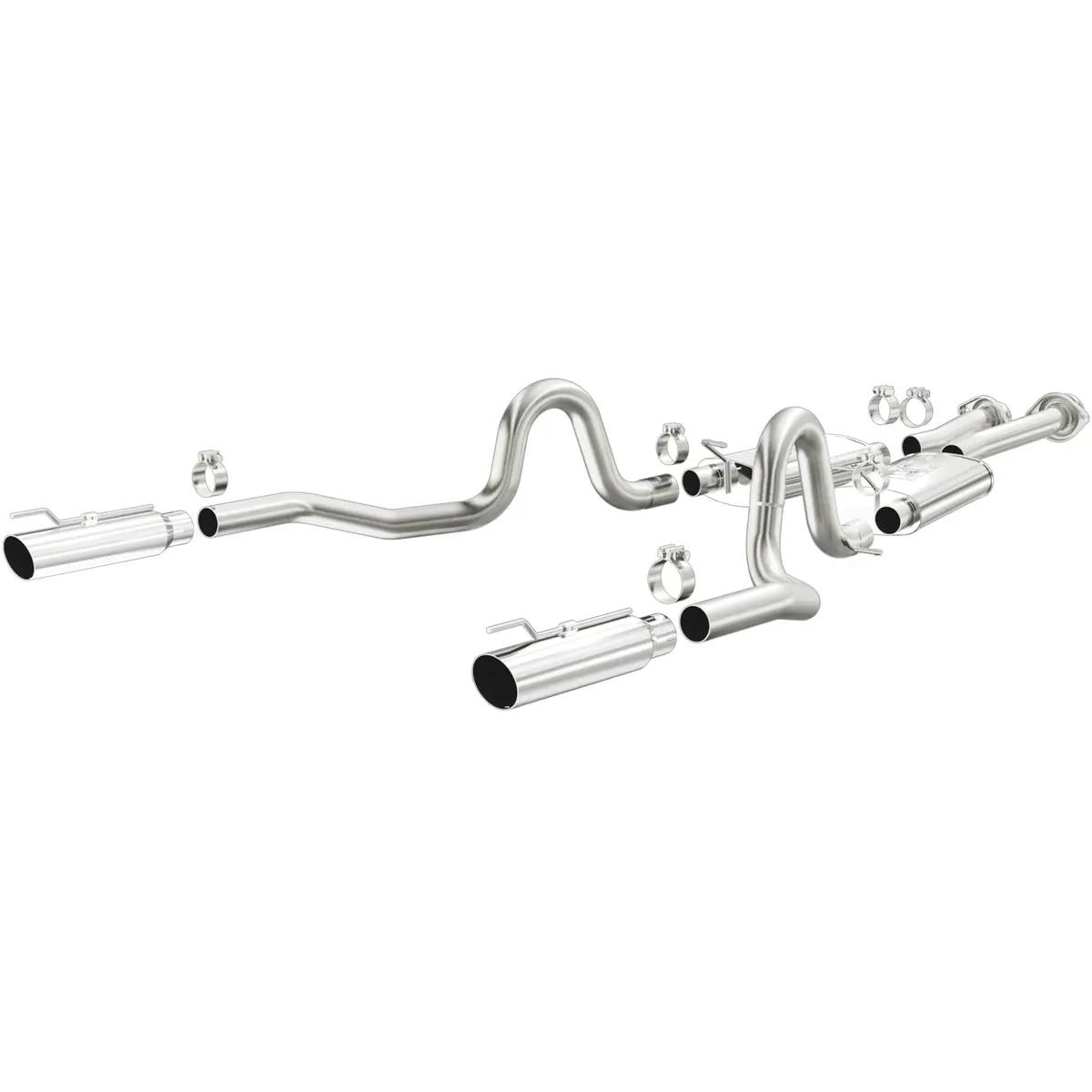 Street Series Stainless Cat-Back System 1