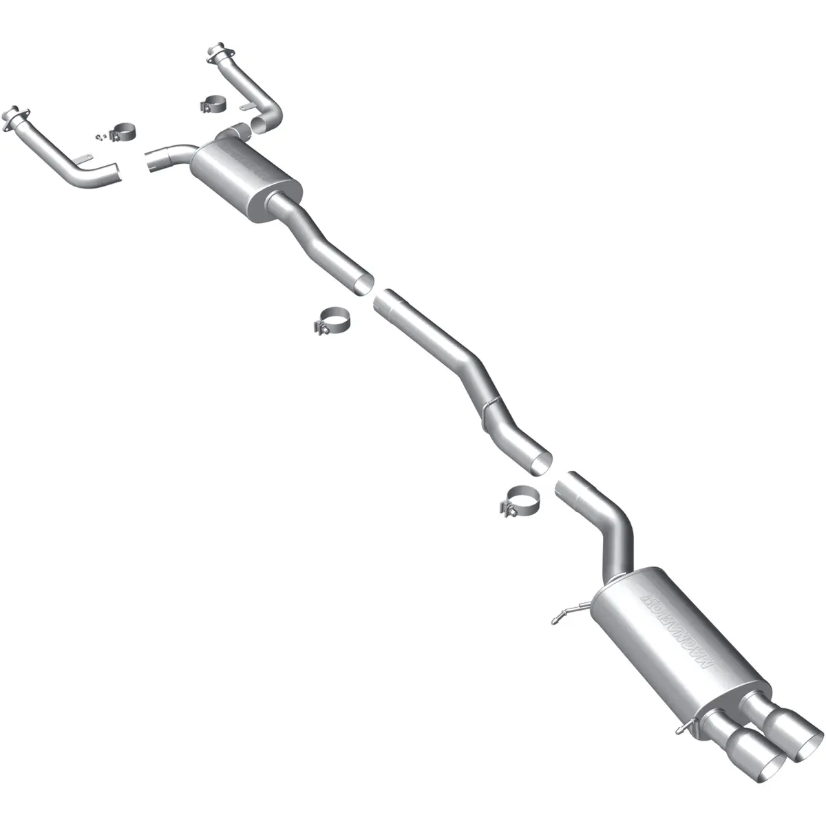 Touring Series Stainless Cat-Back System 1
