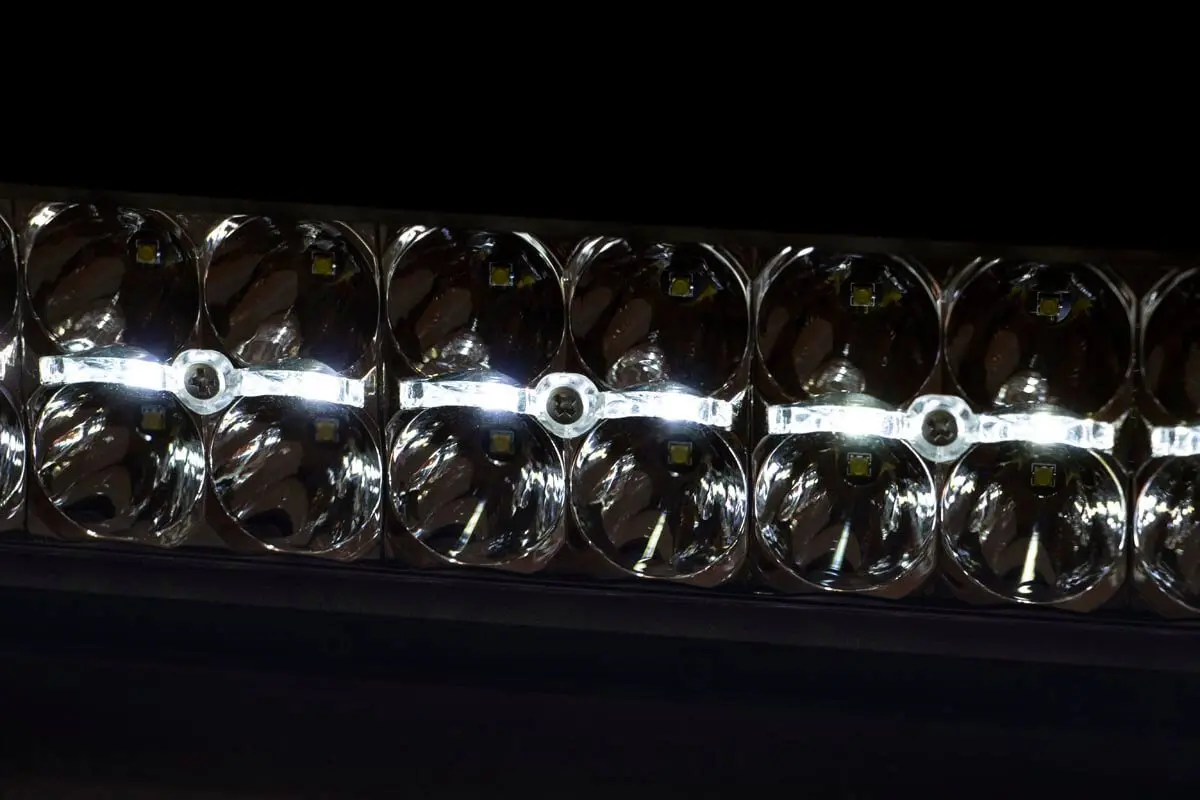 72930D  -  30 Inch Chrome Series Led Light Bar - Curved - Dual Row - Cool White Drl 1