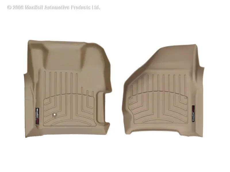 Weathertech 99-07 Ford F250/F350/F450/F550 Super Duty Regular Cab Front Floorliner - Tan 2