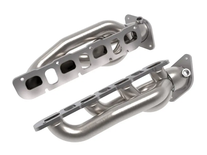 Afe Power Twisted Steel 304Ss Shorty Header 2021 Ram 1500 Trx V8-6.2L (Uncoated) 1