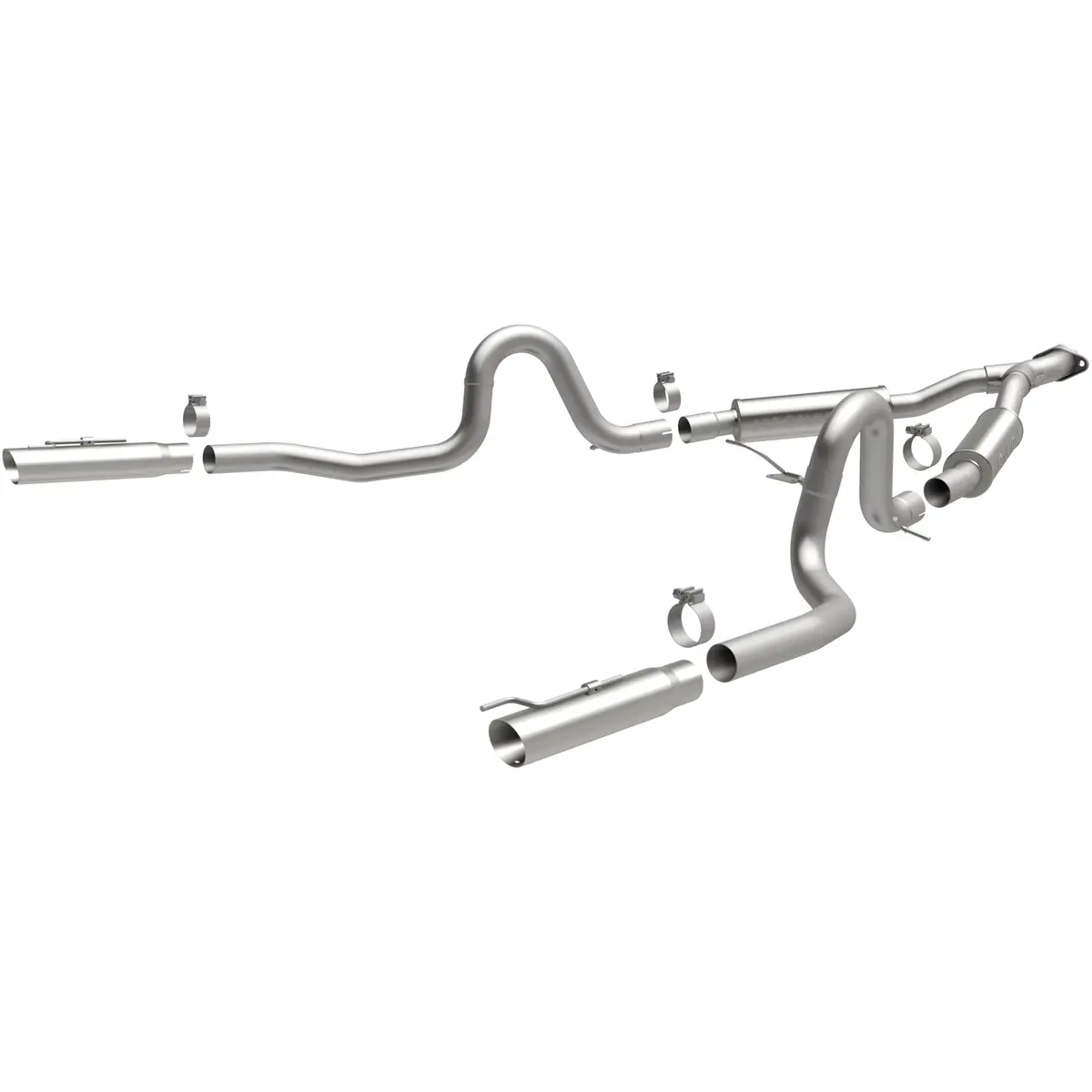 Street Series Stainless Cat-Back System 1