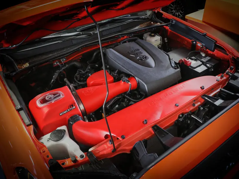 Afe 16-23 Toyota Tacoma V6 3.5L Momentum Gt Red Edition Cold Air Intake System W/ Pro Dry S Filter 2