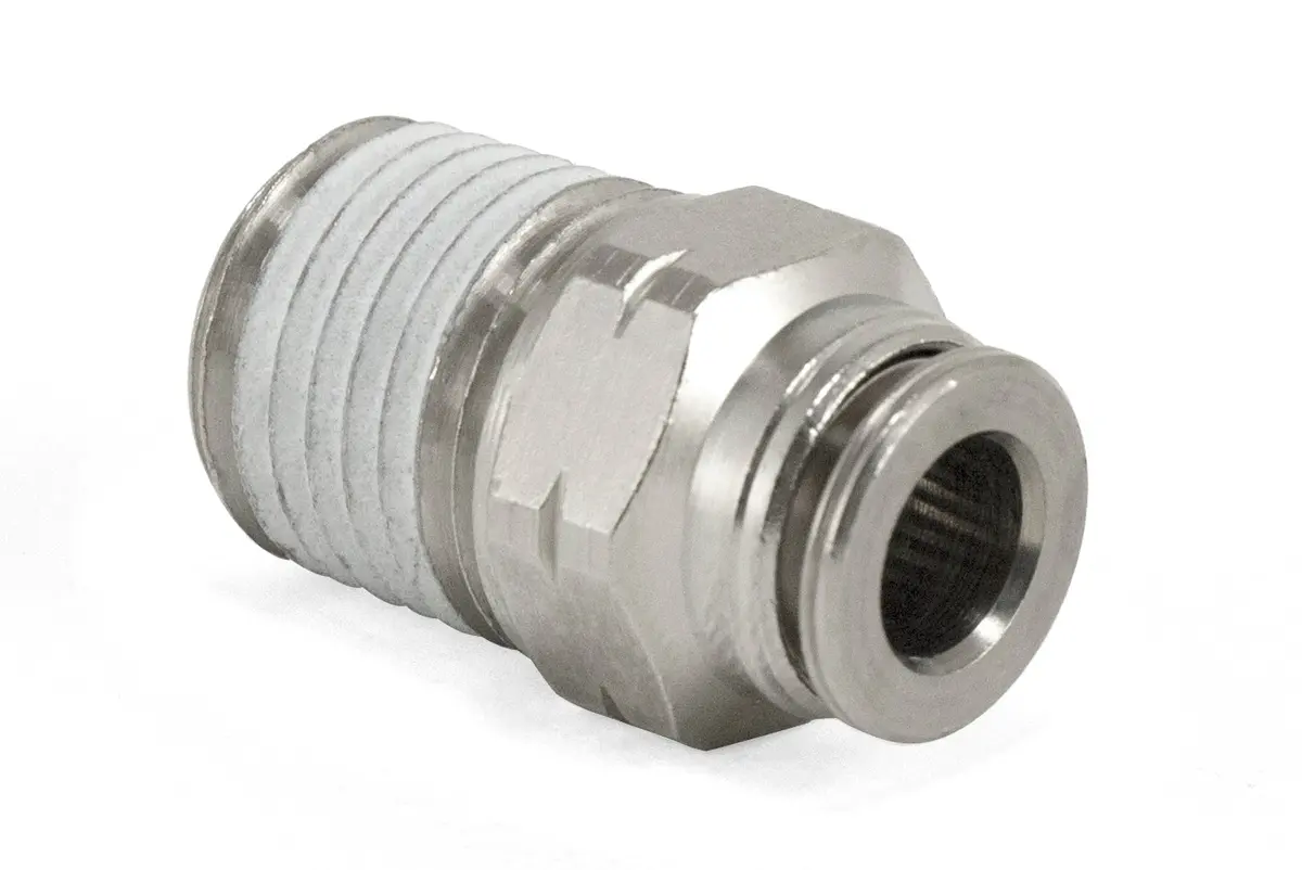 21807  -  Connector, 1/4"Mnpt - 1/4"Ptc 1