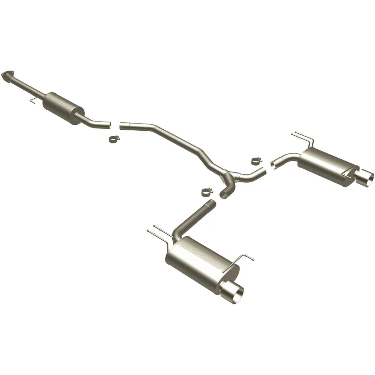 Street Series Stainless Cat-Back System 1